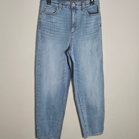 NWOT INC High Rise Tapered Leg Boyfriend Jeans Sz 4 - Picture 2 of 11